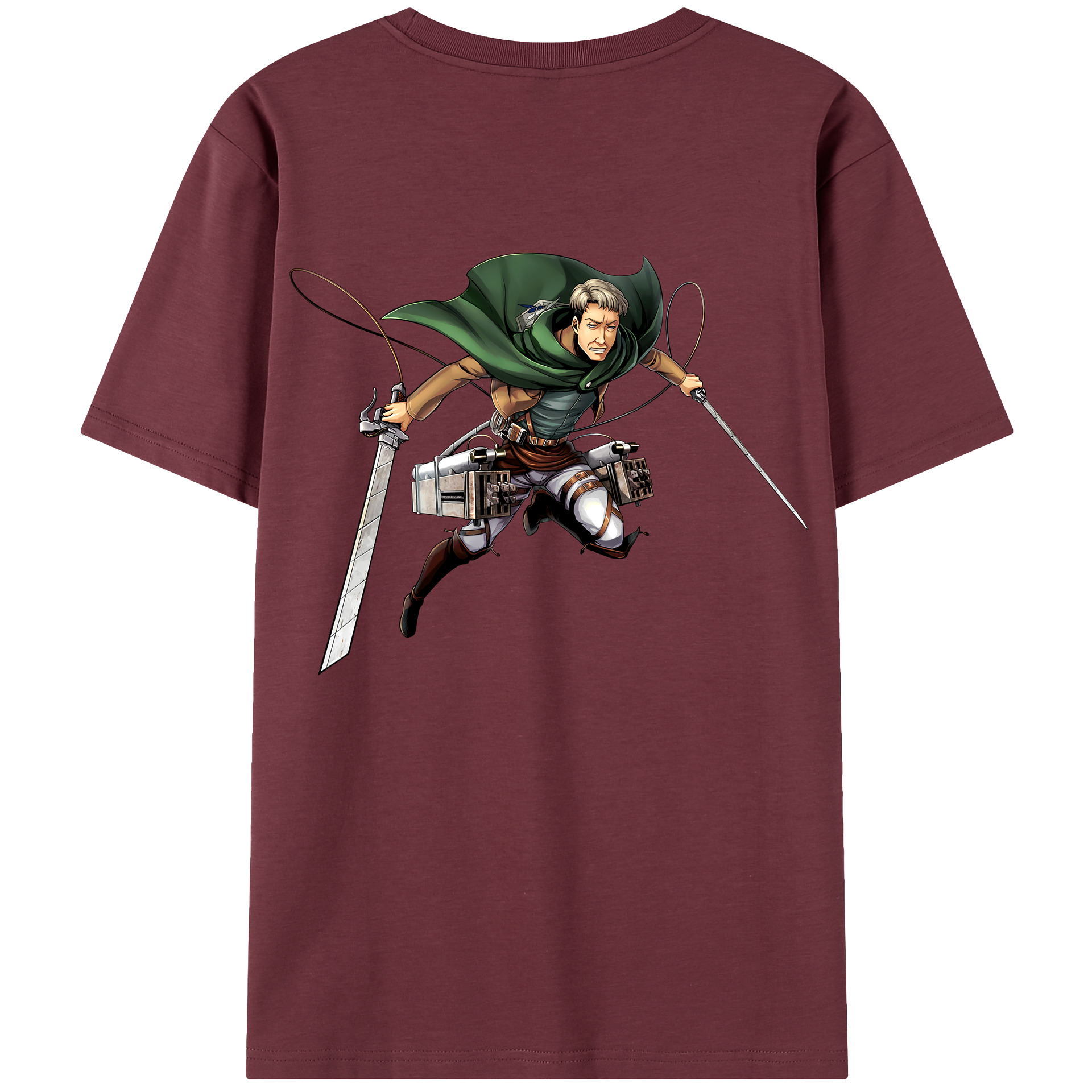 （画像用） 進撃の巨人 Attack on Titan 綿100％半袖Tシャツ（背面プリント）